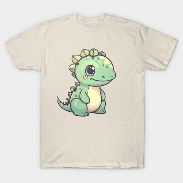 Cute Kawaii Dinosaur T-Shirt by Seamazing